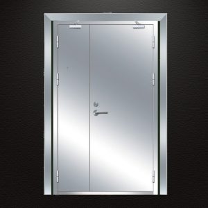 What should I do if the fire door height exceeds 2.3 meters?